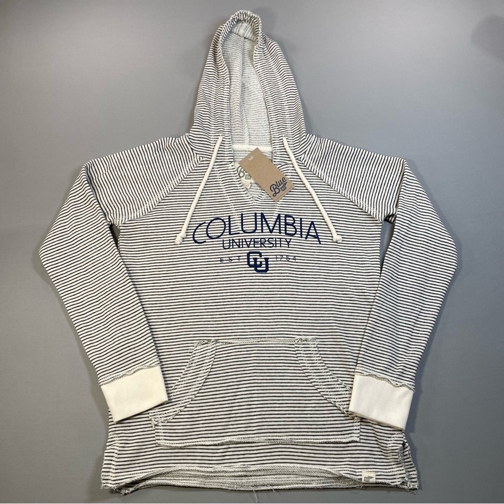 Blue 84 Columbia University Navy & White Striped Hoodie